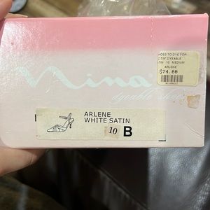 Nina yellow dyeable heels